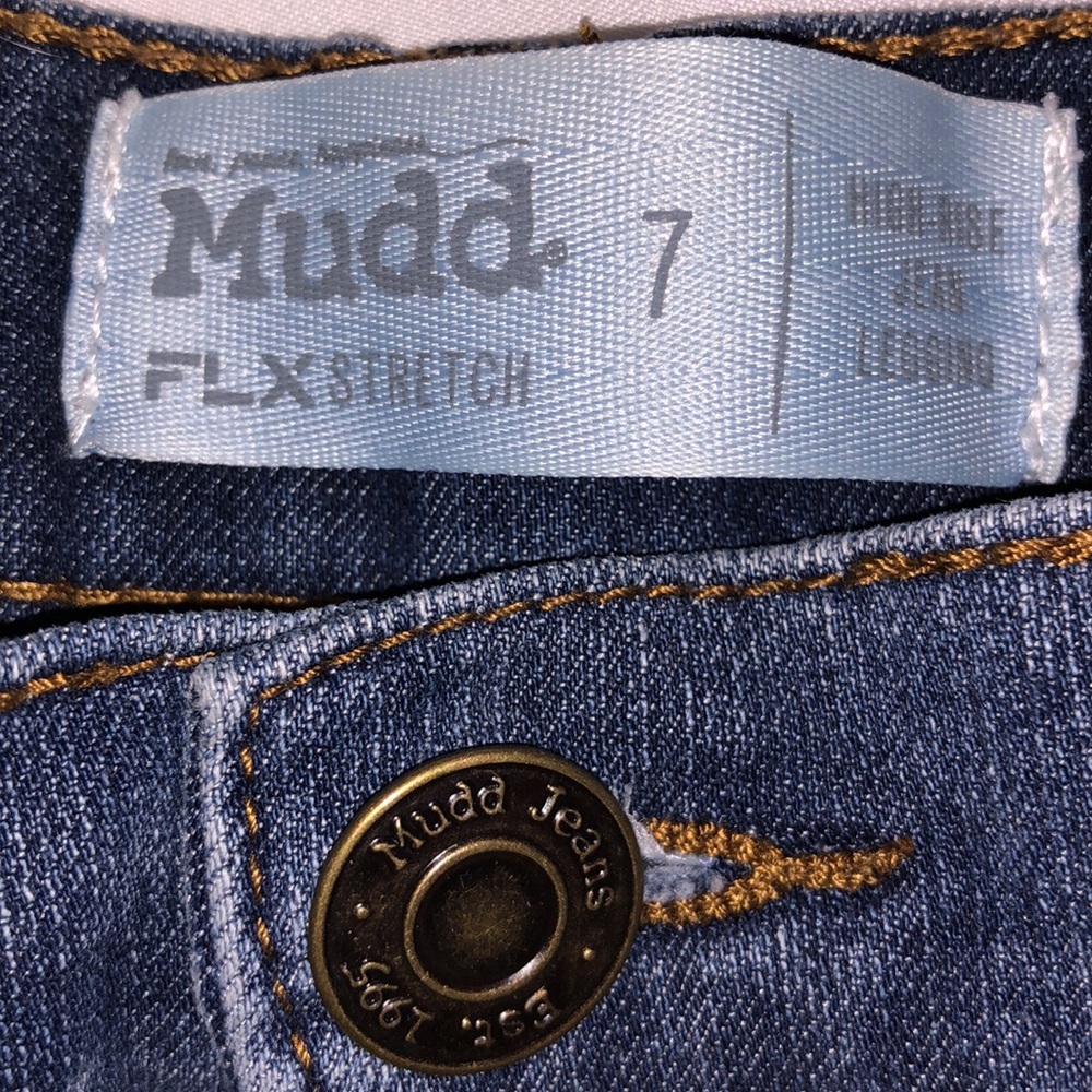 MUDD HIGH RISE DISTRESSED JEAN - Picture 2 of 4